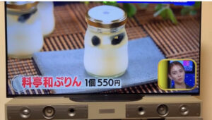 日本テレビ【1億3000万人のSHOWチャンネル】に、料亭和ぷりんが取り上げられました！